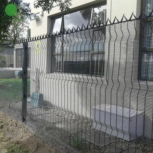 Clôture paysagère en acier au carbone à vue dégagée avec barrières anti-escalade, traitée thermiquement et galvanisée, design moderne, <span class=keywords><strong>hauteur</strong></span> de 6 pieds - Product Image 3