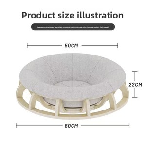 环保跨境圆形猫床适合所有季节透气保暖陀螺沙发宠物床适合猫和狗 - Product Image 6