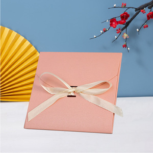 Sac de poche en papier Kraft avec nœud, <span class=keywords><strong>mouchoir</strong></span>, foulard en soie, boîtes d'emballage, carte cadeau, boîte d'enveloppe - Product Image 2