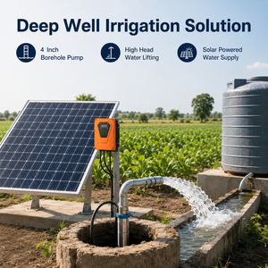 Pompe submersible solaire en acier inoxydable de 4 pouces avec contrôleur MPPT pour l'irrigation des puits profonds - Product Image 3