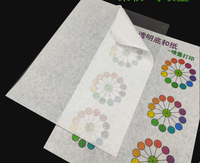 Papier autocollant blanc translucide Washi A4 entier transparent pour imprimante à jet d'encre