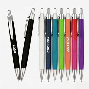 Promotional Ballpoint <b>Pen</b> Blue and Black Ink Plastic Body With <b>Silver</b> Trim Portable Writing Instrument for Marketing Activities - Product Image 4