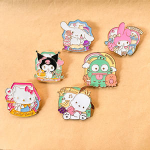 Broche Metálico con Diseño de Kuromi Jade <span class=keywords><strong>Guigou</strong></span>, Galvanizado, Impresión UV, Estilo Deportivo Animal, Alta Gama, Pequeño - Product Image 5