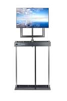 Chariot mobile moderne en métal avec support pour téléviseur plasma pivotant et mobile avec support motorisé pour meubles de maison et salon