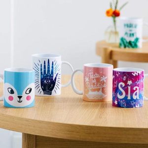 For Beveled Ceramic <b>Mug</b> 12 Oz Blank Dishwasher & Microwave Safe Press <b>Infusible</b> Ink Business Gifts White Classic Eco-Friendly - Product Image 3