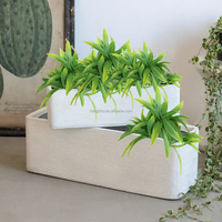 Bouquet de plantes artificielles d'extérieur Lifelook, 100% PE, naturel, imperméable et résistant aux UV, pour la décoration de la cour