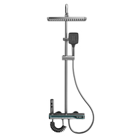 Ensemble de douche haute pression à affichage numérique, 4 fonctions : pommeau de pluie, douchette à main, pulvérisateur de bidet, mitigeur chaud/froid - Vente en gros usine