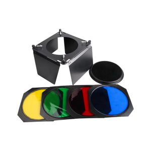Accessoires d'éclairage <span class=keywords><strong>de</strong></span> studio <span class=keywords><strong>Filtre</strong></span> pour porte <span class=keywords><strong>de</strong></span> grange 180mm Filtres <span class=keywords><strong>de</strong></span> couleur réglables pour porte <span class=keywords><strong>de</strong></span> grange et peigne à miel - Product Image 3