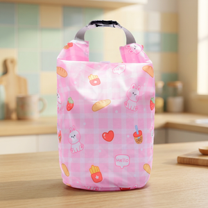 Custom Print Cartoon Machine Washable PET Lunch Bag in School Kids Adult - Product Image 1