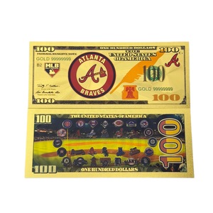 Billet de banque LOGO Baseball Américain 2026 plaqué or 24 carats pour cadeaux - Product Image 6