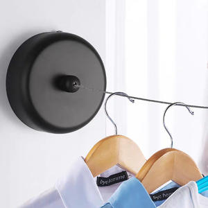 Tendedero de Ropa Multifuncional de Acero Inoxidable para Montar en la Pared con Cuerda Ajustable y Retráctil de Alta Resistencia - Product Image 1