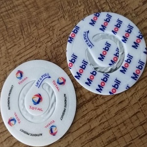 Tappo di bottiglia a induzione di sollevamento e trazione di buona qualità fodera di tenuta in foglio di alluminio wad per sigillare i contenitori di olio mobile totale CPC <span class=keywords><strong>Elf</strong></span> - Product Image 3