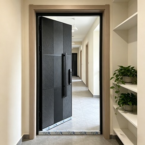 ประตูอลูมิเนียมอัลลอยด์โพลิเมอร์กันเสียงแบบหรูหราทันสมัย ประตูทางเข้าภายในบ้านและวิลล่า แข็งแรงทนทาน ลดเสียงรบกวน - Product Image 4