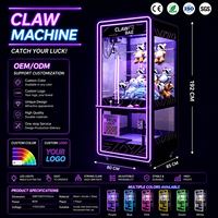 Mesin Cakar Mainan Arcade untuk Pesta Sewa, Mesin Crane Kelas Komersial, Peralatan Pengujian Keterampilan Penjual Hadiah