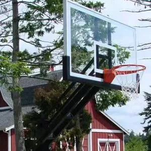 LDK spor ekipmanı düşük fiyat Inground basketbol potası açık basketbol potası ayrılıkçı jant 72 inç Backboard