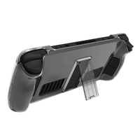 Étui de protection rigide en PC couleur unie, durable, protection intégrale, résistant aux rayures avec support stable