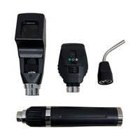 Équipement de diagnostic vétérinaire ophtalmoscope vétérinaire rétinoscope otoscope 3 en 1 avec boîte à fermeture éclair Diagnostic ophtalmologique