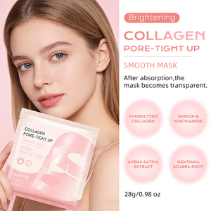 Masque hydratant au collagène rose pour resserrer les pores, hydrate en profondeur, améliore la stabilité de la peau, masque en feuille - Product Image 6