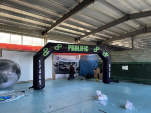 Gerbang Masuk Keluar Tiup Oxford Raksasa Tahan Lama, Inflatable Iklan dengan Visibilitas Tinggi untuk Gerbang Acara, Pintu Masuk Tim - Product Image 1