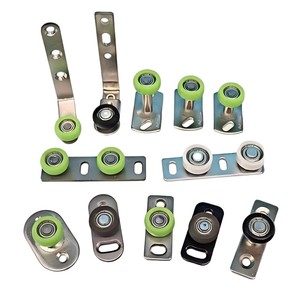 Kit de roulettes de guidage inférieures pour <span class=keywords><strong>porte</strong></span> <span class=keywords><strong>coulissante</strong></span>, <span class=keywords><strong>guide</strong></span> de <span class=keywords><strong>porte</strong></span> à montage au sol avec roulement, kit anti-oscillation - Product Image 4