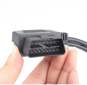 多功能高品质 16 针公头 OBD II 2 母头点烟器 Y 型电缆线束 PVC 汽车爱好者 - Product Image 3
