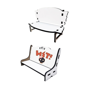 La placca all'ingrosso della foto tagliata alla rinfusa del laser tiene la <span class=keywords><strong>panca</strong></span> commemorativa bianca lucida dell'artigianato di <span class=keywords><strong>legno</strong></span> della sublimazione bianca MDF per la stampa a caldo - Product Image 1