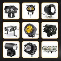Mini phares à LED pour moto, phares de conduite pour véhicule électrique, faisceau haut/bas modifié, projecteur de moto, phare