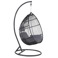 Haute qualité moderne balcon extérieur meubles de jardin Patio balançoire chaise suspendue rotin osier suspendu oeuf chaise de loisirs