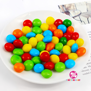 Bonbons à mâcher sucrés et fruités aux haricots <span class=keywords><strong>Bonbon</strong></span> personnalisé Halal saveur originale paquet OEM bonbons moelleux juteux arc-en-ciel - Product Image 2