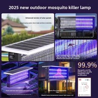 Lámpara Antimosquitos Solar Recargable, Trampa para Insectos y Moscas, Venta al por Mayor para Uso en Exteriores, Patios y Jardines de Gran Extensión