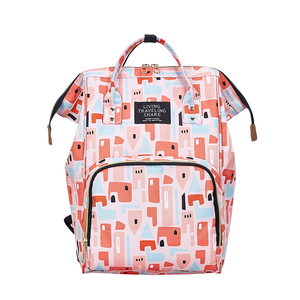 Grand sac à dos de voyage pour bébé, sac à dos à bandoulière pour maman, sac à langer durable, imprimé, élégant, sac à langer pour maman, dessin animé, <span class=keywords><strong>2020</strong></span> - Product Image 3