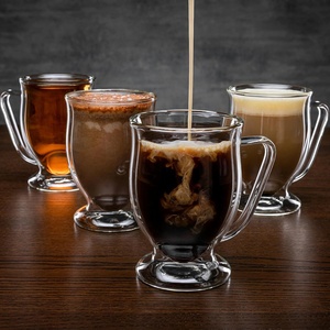 11OZ/ 320ml Lavavajillas y microondas Tazas de vidrio de doble pared para té Latte Cappuccino <span class=keywords><strong>Nespresso</strong></span> Bebidas frías y calientes - Product Image 2
