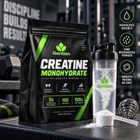 Créatine monohydrate en poudre, créatine micronisée en poudre, complément nutritionnel sportif pour la force et les performances, OEM, étiquette privée