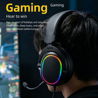 Casque de jeu sans fil supra-auriculaire, réduction de bruit physique, micro HD détachable, faible latence, appels clairs, personnalisable OEM