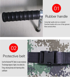 เปลหามพยาบาลแบบพับได้ น้ำหนักเบา พกพาสะดวก ผลิตจากอลูมิเนียมอัลลอย รับน้ำหนักได้มาก ขายดี สำหรับการฟื้นฟูสมรรถภาพ - Product Image 4