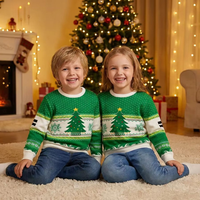 Pull tricoté de Noël confortable et chaud 100 % acrylique respirant pour homme et femme, idéal pour les fêtes d'hiver