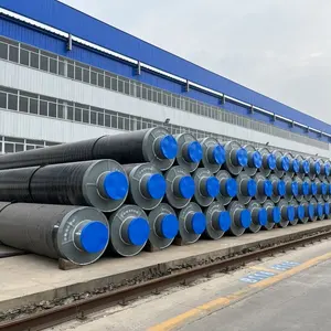 Underground High Temperature Steel Jacket Fiberglass Wool Pre Insulated Steel Pipe Price