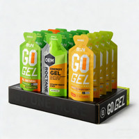 Sachets d'échantillons personnalisés en forme de bouteille de 20g et 50g pour poudre de protéines, emballage de sachets de poudre d'électrolytes, mini-paquets de suppléments pour boissons