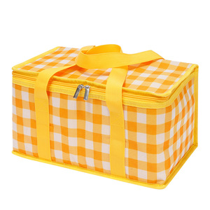 Bolsa Térmica Aislante de Tela Oxford con Patrón de Diamantes, Gran Capacidad, Portátil, para Almacenamiento de Alimentos, Mantiene Frío, para Picnic al Aire Libre - Product Image 4