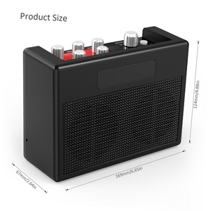 POCKAMP Amplificateur de guitare portable 5 watts Multi-effets intégrés 80 rythmes de batterie Support Tuner <span class=keywords><strong>Tap</strong></span> <span class=keywords><strong>Tempo</strong></span> Fonctions - Product Image 2