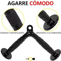 Nouvelle corde triceps de fitness avec poignées en caoutchouc Corde en nylon à usage domestique et tête en métal pour les entraînements