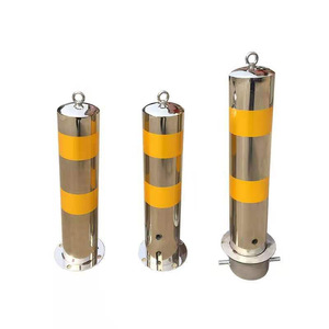 Stainless Steel Bollard 304 Warning Post Fixed Drilling Installation Traffic Barrier Anti Collision Guardrail - Product Image 1