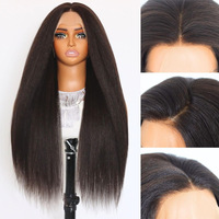 Perruques brésiliennes en cheveux humains Remy, lisses et bouclées, avec dentelle HD 13x4, densité 180%, longues, pour femmes, vente en gros