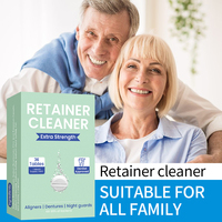 Lot de 36 comprimés effervescents antibactériens pour le nettoyage des prothèses dentaires, élimination des taches, pour appareils de rétention et Invisalign (plastique) - Offre Spéciale