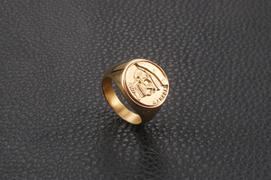 Custom logo Engraved Vintage Stainless Steel <b>Men</b> Skull <b>Rings</b> IP Silver <b>Black</b> Gold Skeleton Pirates Jewelry Heavy High Quality - Product Image 3