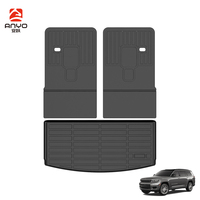 Tapis de sol 3D TPE pour Jeep Grand Cherokee L 7 Passager 2021-2023 Tapis de sol pour voiture Accessoires Auto d'usine
