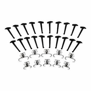 Ganchos de sujeción Usag Slip Hook 516 Sa K1 de aleación de zinc con acabado negro para almacenamiento y organización - Product Image 1