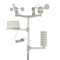 Sensor de Repuesto para WS02, Medidor de Velocidad y Dirección del Viento, Pluviómetro, Termohigrómetro, Plástico, IP44, Medición de Temperatura las 24 Horas