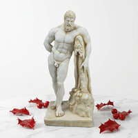 Statue d'Hercule en résine personnalisée OEM, sculpture en polyrésine de l'Heracles Farnese, mythologie grecque et romaine, copie de sculpture de musée pour la décoration intérieure