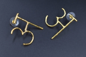 เครื่องประดับต่างหูชุบทองคำภาษาฮินดีขายดีที่สุดสำหรับผู้หญิงและเด็กผู้หญิง - Product Image 5